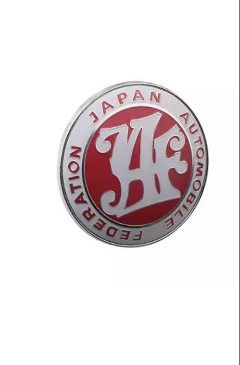 Japan Automobile Federation JAF METAL Badge Emblem For All Cars Front Grille