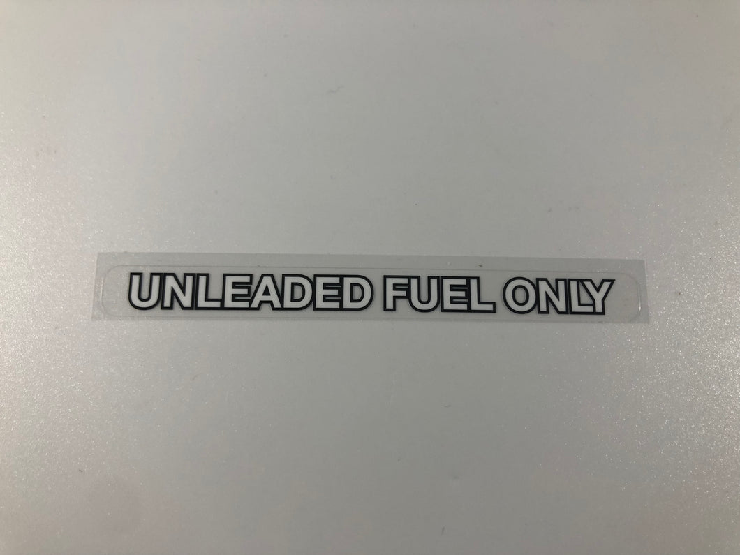 Unleaded Fuel Decal For Toyota Corolla 1980 1981 1982 1983 KE70, TE71  2Door, 4Door, Sport Coupe, Hard top, Wagon