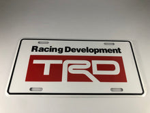 Load image into Gallery viewer, TRD Racing Development Embossed Aluminum License Plate
