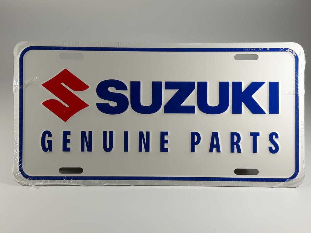 License Plate Fits Suzuki Auto - Embossed Aluminum