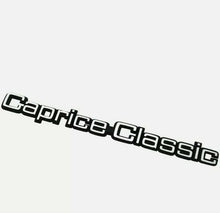 Load image into Gallery viewer, 1986-1990 Fit Chevrolet Caprice Classic Trunk Lid Emblem Name Plate GM 20606499 Each
