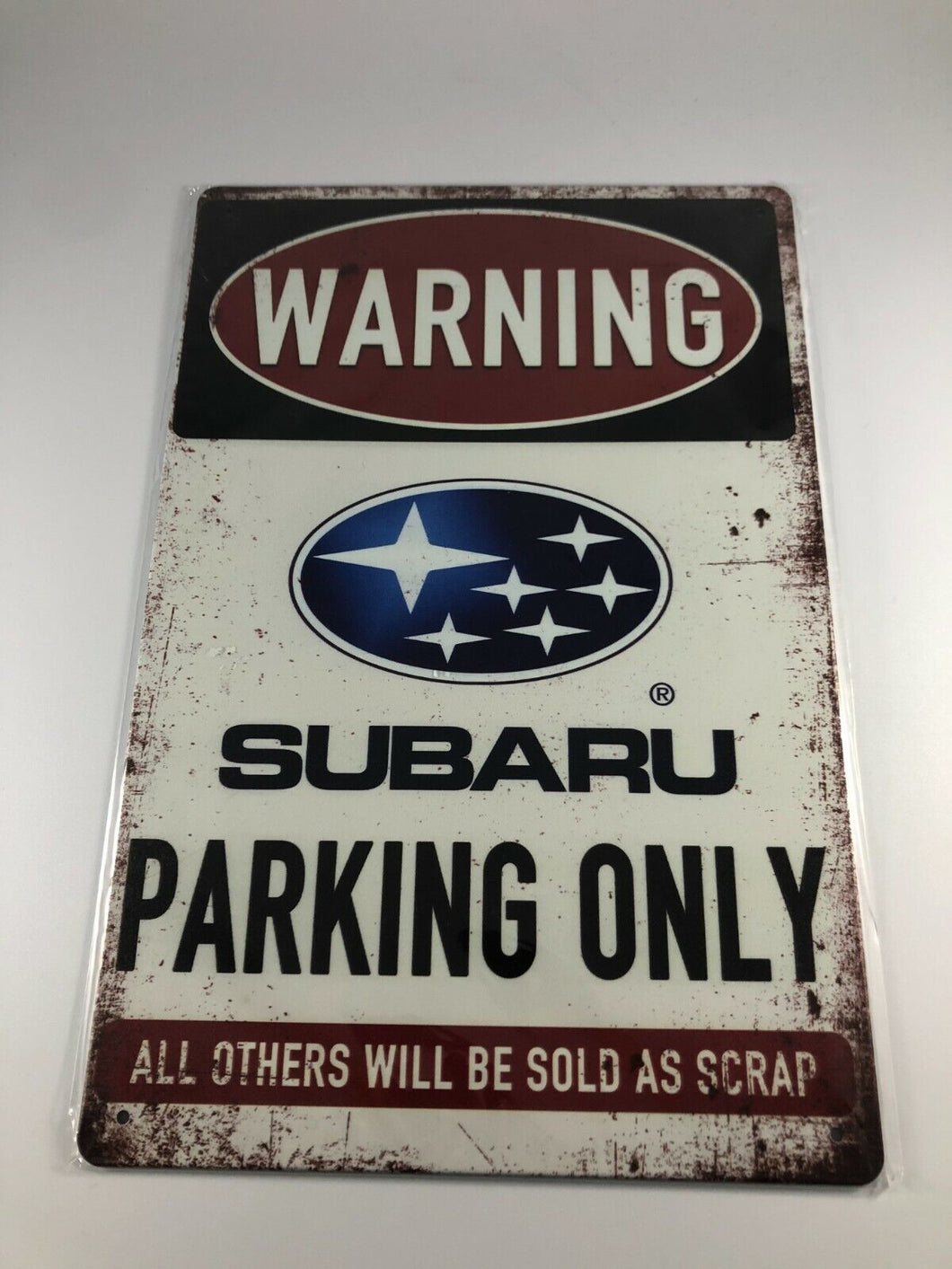 None Brand Subaru Parking Only Metal Wall Sign Tin Warning Hanging Signs Vintage Plaque Art Poster Painting Celebrity