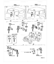 Load image into Gallery viewer, Lock Cylinder Set for Toyota Land Cruiser FJ40/FJ50
